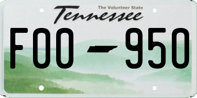 TN license plate F0095O