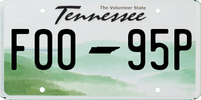 TN license plate F0095P