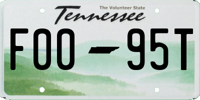 TN license plate F0095T