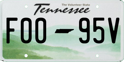 TN license plate F0095V