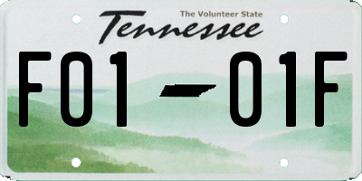 TN license plate F0101F
