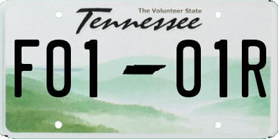TN license plate F0101R