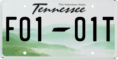 TN license plate F0101T