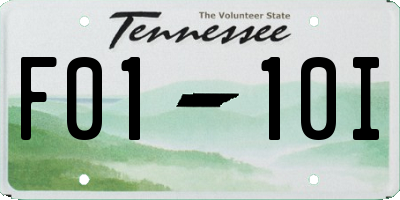 TN license plate F0110I