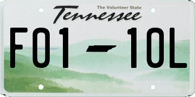 TN license plate F0110L