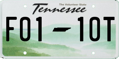 TN license plate F0110T