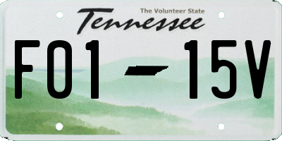 TN license plate F0115V