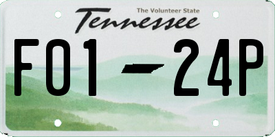 TN license plate F0124P
