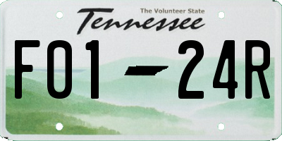 TN license plate F0124R