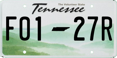 TN license plate F0127R