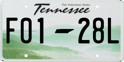 TN license plate F0128L