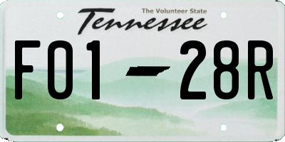 TN license plate F0128R