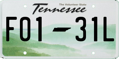 TN license plate F0131L