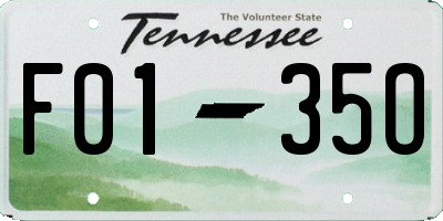 TN license plate F0135O