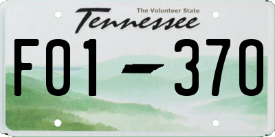 TN license plate F0137O