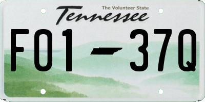 TN license plate F0137Q