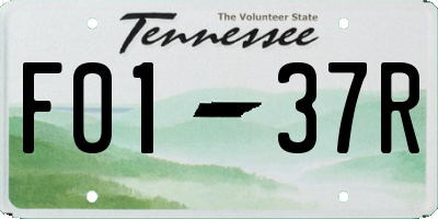 TN license plate F0137R