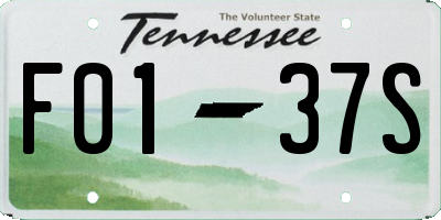 TN license plate F0137S