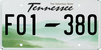 TN license plate F0138O