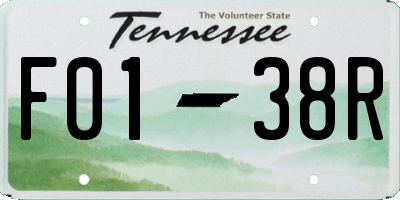 TN license plate F0138R