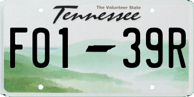 TN license plate F0139R