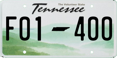 TN license plate F0140O