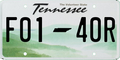 TN license plate F0140R