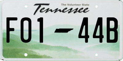 TN license plate F0144B