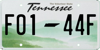 TN license plate F0144F