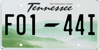 TN license plate F0144I