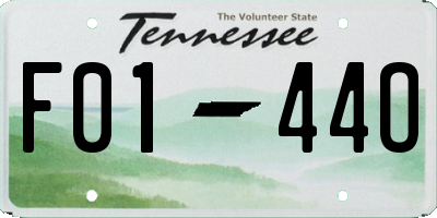 TN license plate F0144O