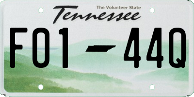 TN license plate F0144Q
