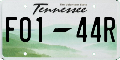 TN license plate F0144R