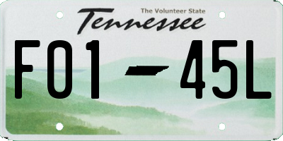 TN license plate F0145L