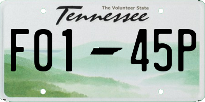 TN license plate F0145P