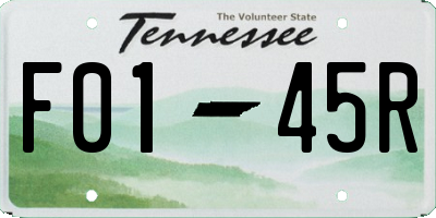 TN license plate F0145R