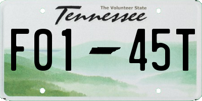 TN license plate F0145T