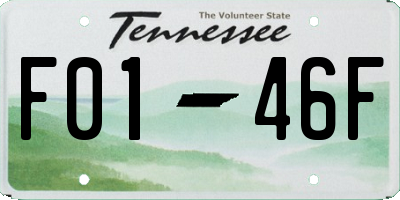 TN license plate F0146F