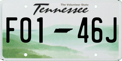 TN license plate F0146J