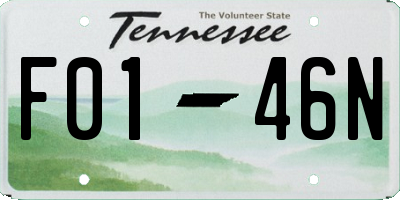 TN license plate F0146N