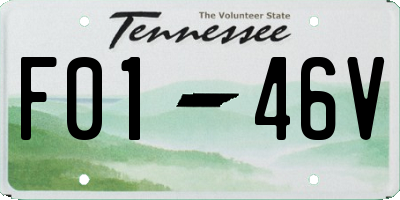 TN license plate F0146V