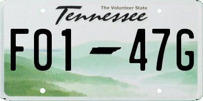 TN license plate F0147G