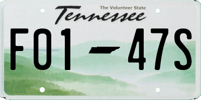 TN license plate F0147S