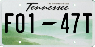 TN license plate F0147T
