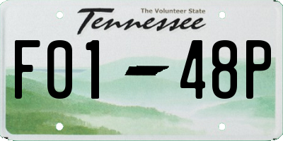 TN license plate F0148P