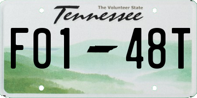 TN license plate F0148T