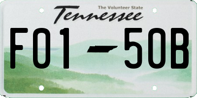 TN license plate F0150B