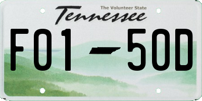 TN license plate F0150D