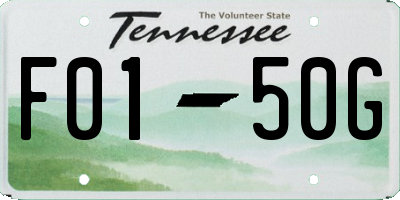 TN license plate F0150G