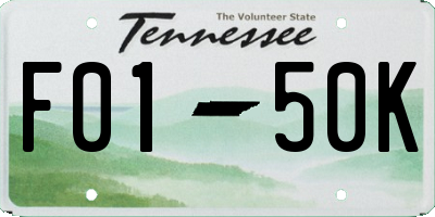 TN license plate F0150K